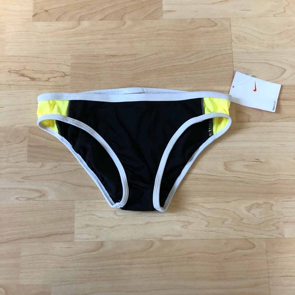 NEW Nike Swim Black And Yellow Bottom